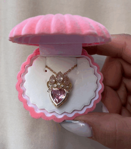 disney rapunzel kolye kalp