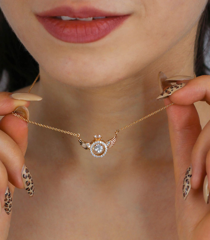 melek kanatlı yüzük kolye